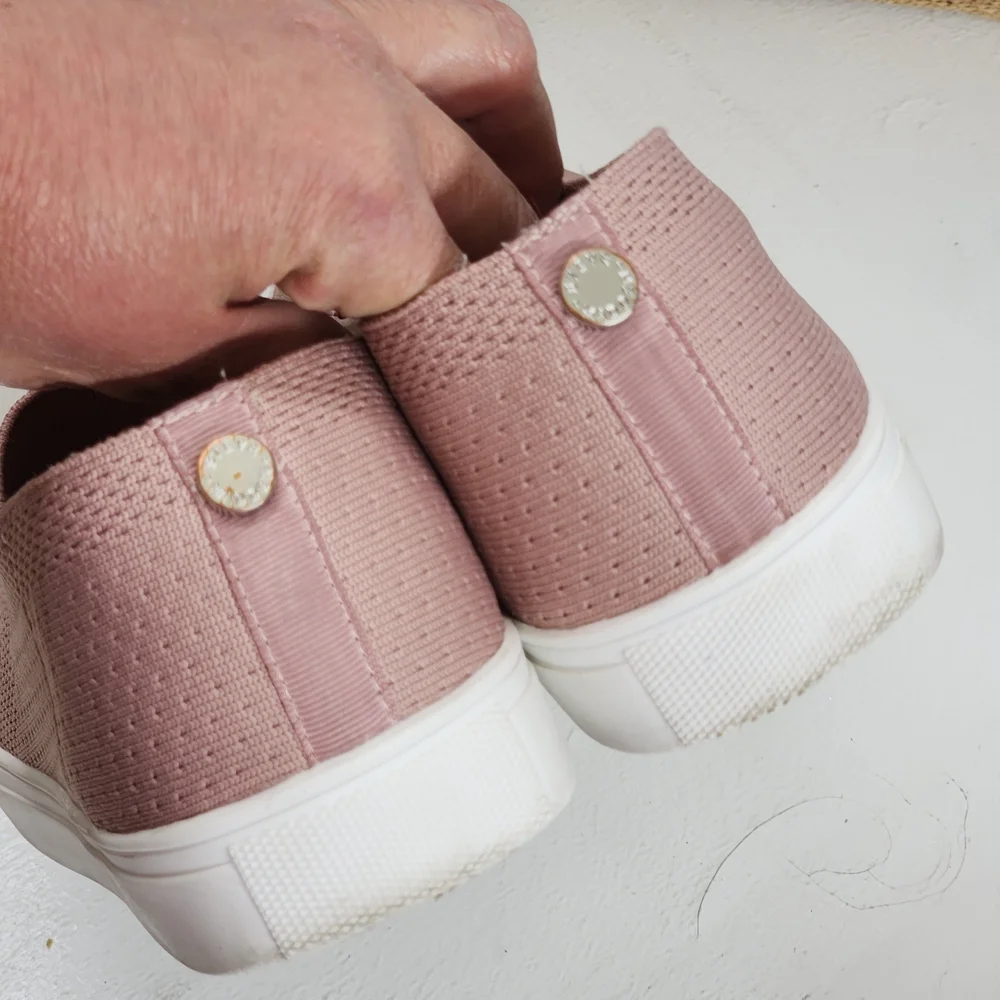 Steve Madden Women's Pink Slip-On Shoes - Picture 4 of 6